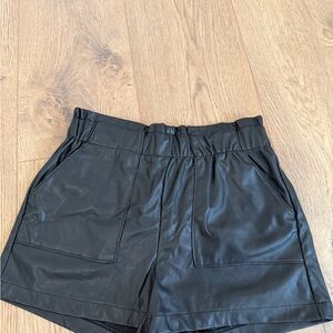 Ci Sono Black High Waist Women's Shorts